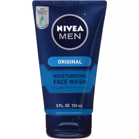 Nivea Men Original Moisturizing Face Wash Deeply Cleans & Refreshes Smooth 5oz - Picture 1 of 2